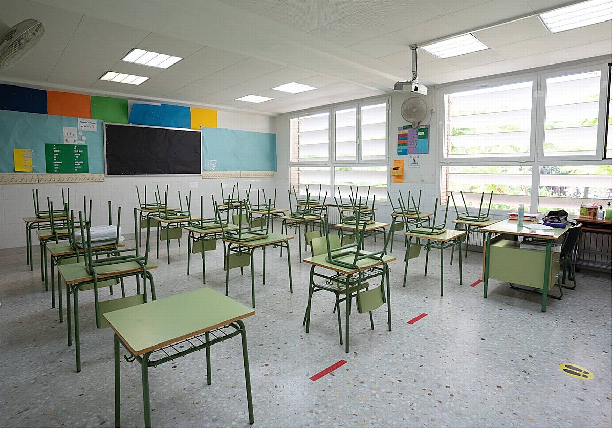 Imagen tomada en un colegio de Valencia