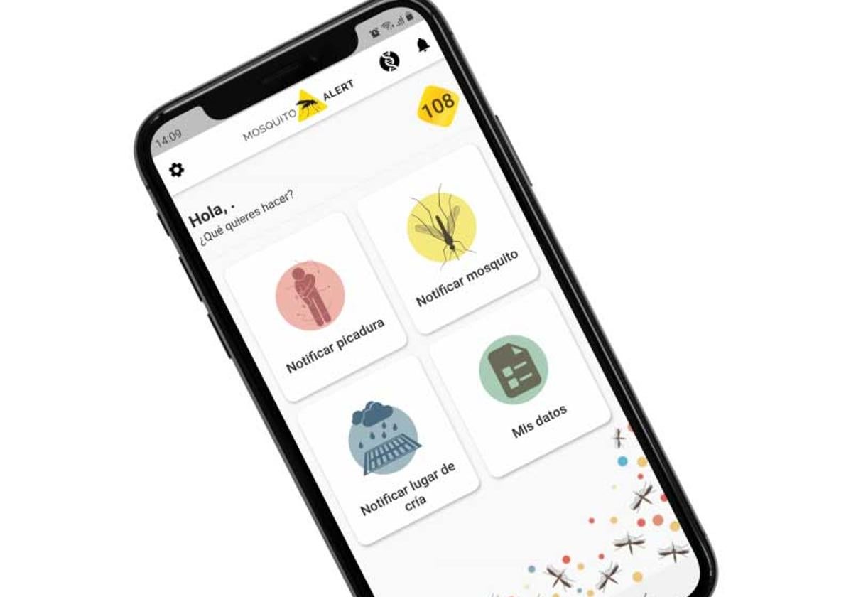 La app 'Mosquito Alert' es muy sencilla de utilizar