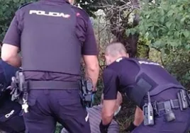 La Policía salva a un hombre que dormía bajo un puente y se vio arrastrado por una crecida en Burgos