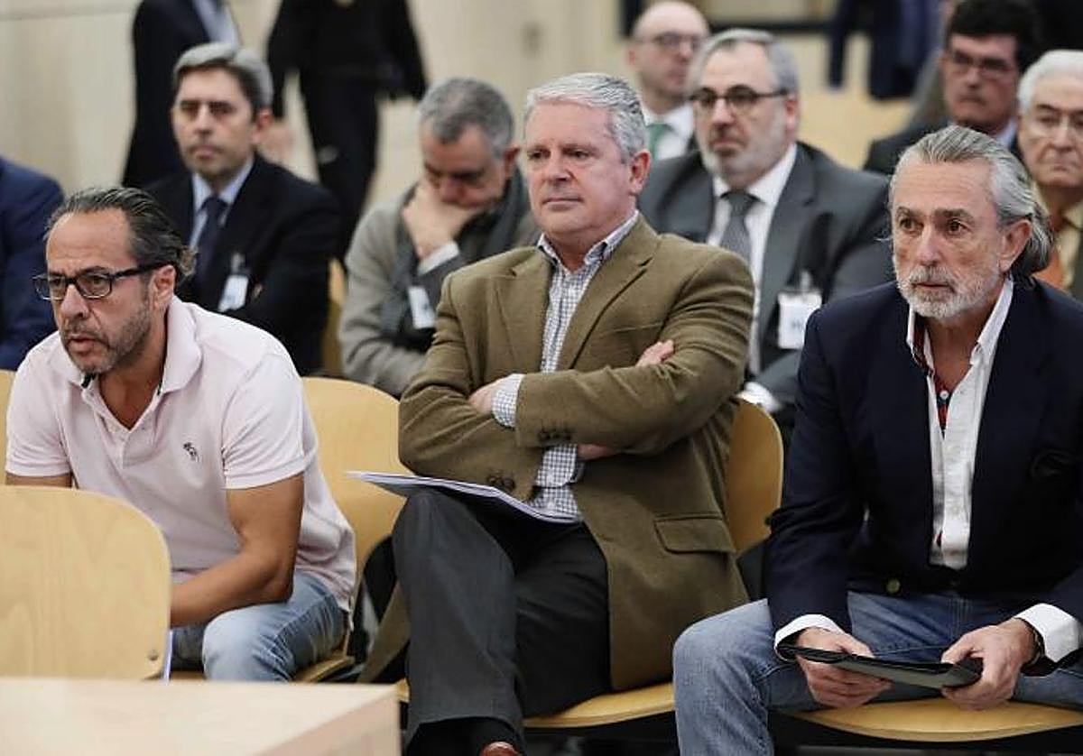 Álvaro Pérez Alonso 'El Bigotes', responsable de la empresa Orange Market; Pablo Crespo, número dos de la trama Gürtel, y Francisco Correa, empresario y 'cabecilla' de la trama