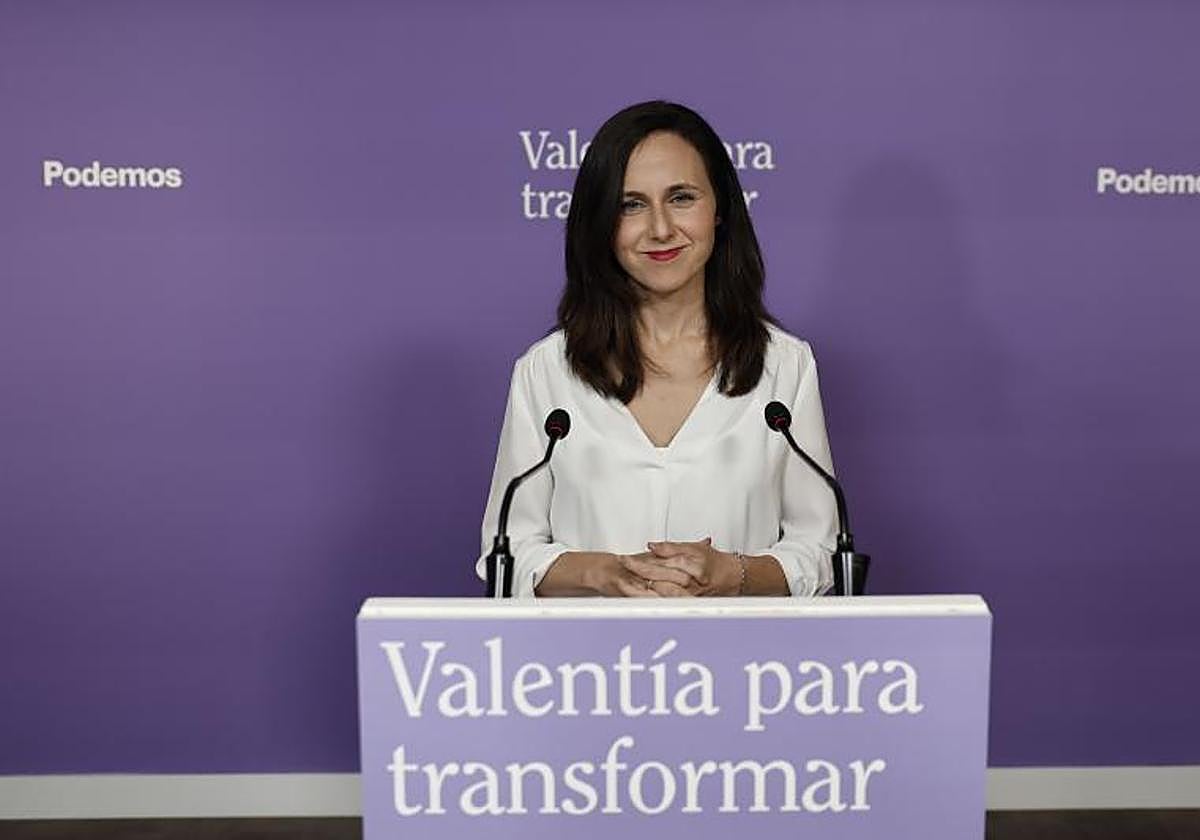 La secretaria general de Podemos y ministra de Derechos Sociales, Ione Belarra