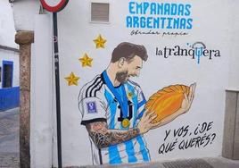 La Tranquera borra el polémico grafiti de Leo Messi en el casco antiguo de Córdoba