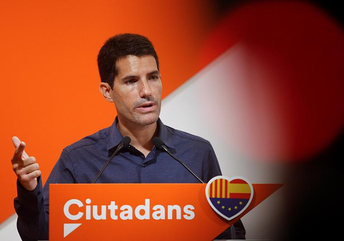 Nacho Martín Blanco, durante una rueda de prensa de CS, en 2019