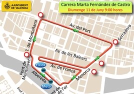 Calles cortadas y líneas de la EMT desviadas en Valencia el domingo 11 de junio por carreras populares