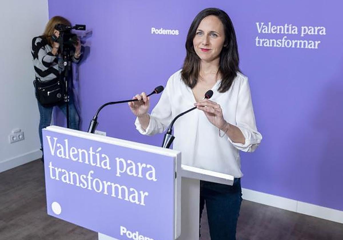 La ministra de Asuntos Sociales y líder de Podemos, Ione Belarra