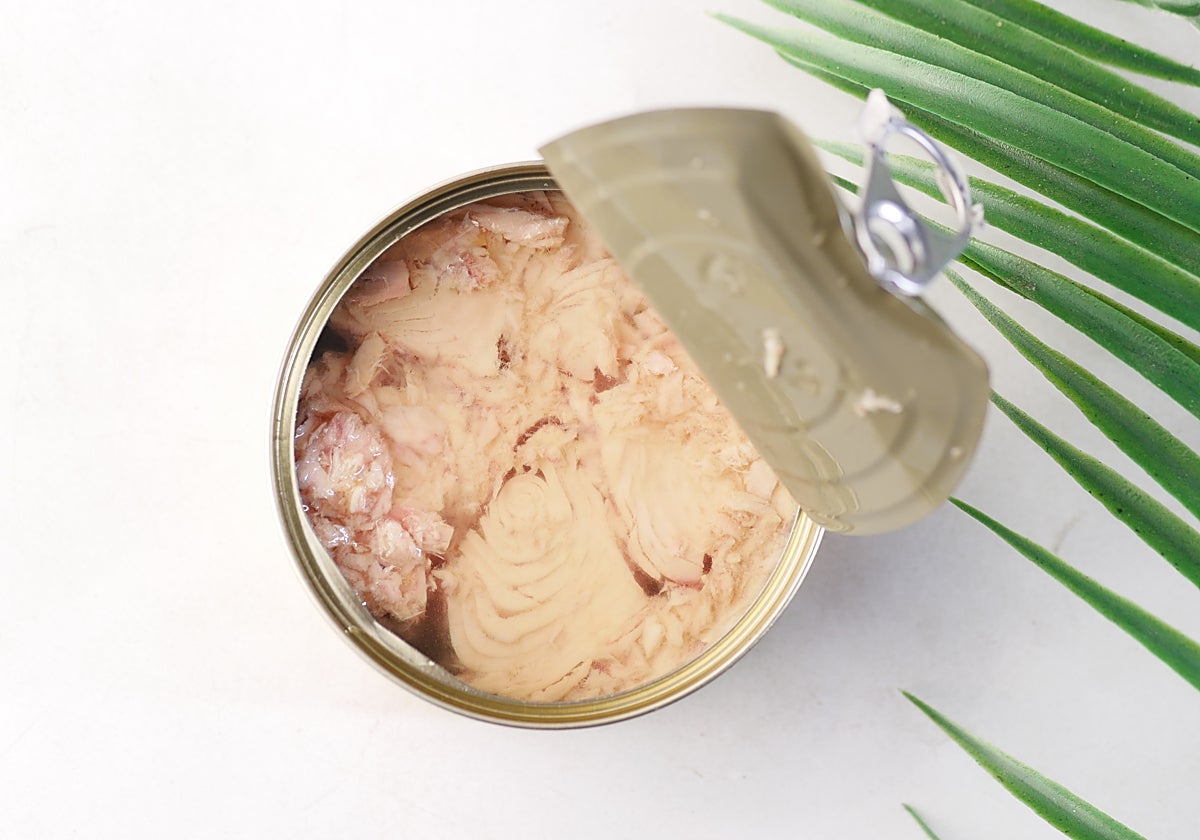 Una lata de atún en conserva