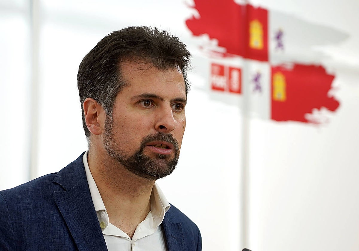 El secretario general del PSOE de Castilla y León, Luis Tudanca