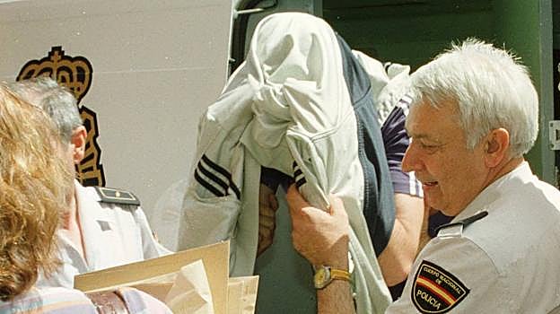 Alfredo Galán, durante su detención