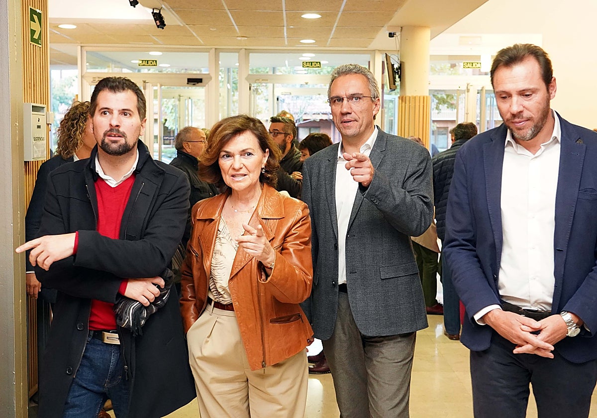 Tudanca, Carmen Calvo, Izquierdo y Puente