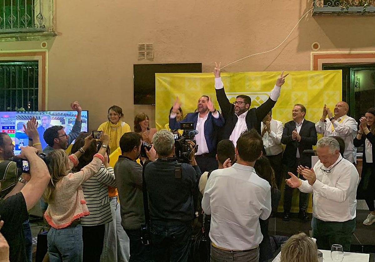 Imagen de archivo de la celebración de los resultados de Por Ávila en la noche electoral