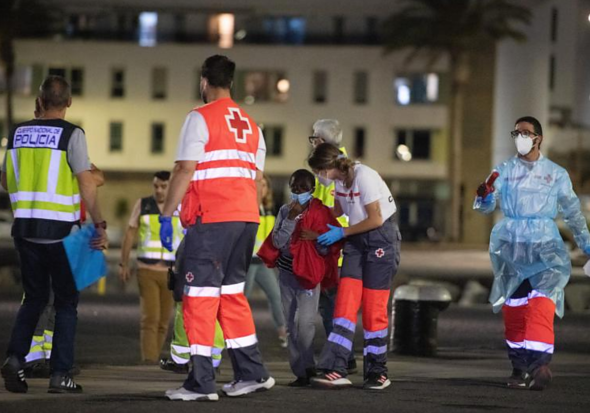 Rescate de una patera este mes de junio en Puerto del Rosario (Fuerteventura)
