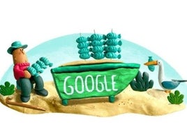 Google rinde homenaje al espeto de Málaga en su buscador