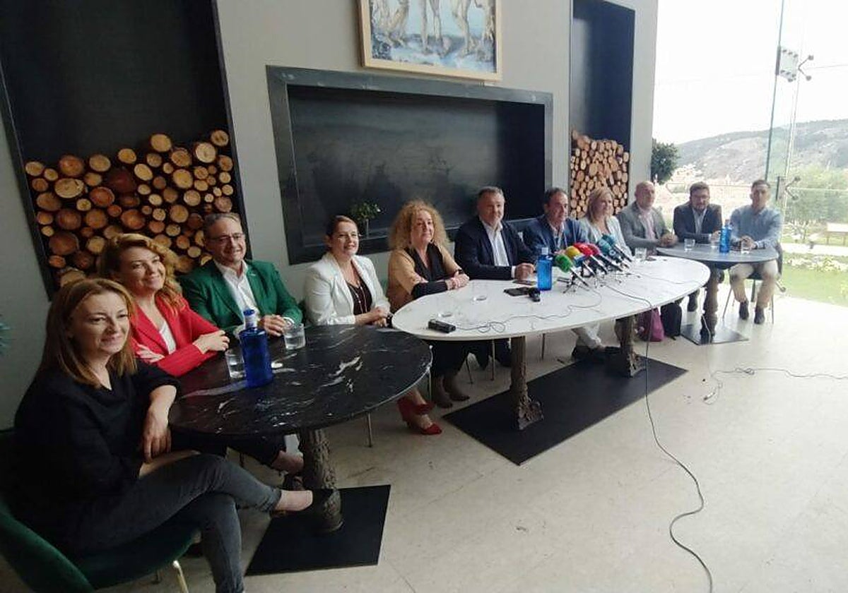 Darío Dolz y Gómez Cavero, en la rueda de prensa ofrecida en Cuenca