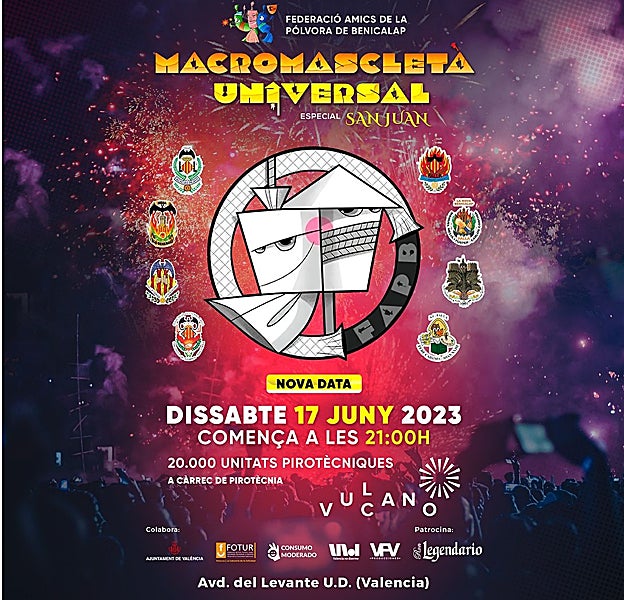 Horario y cómo llegar a la macromascletà en Valencia del sábado 17 de junio