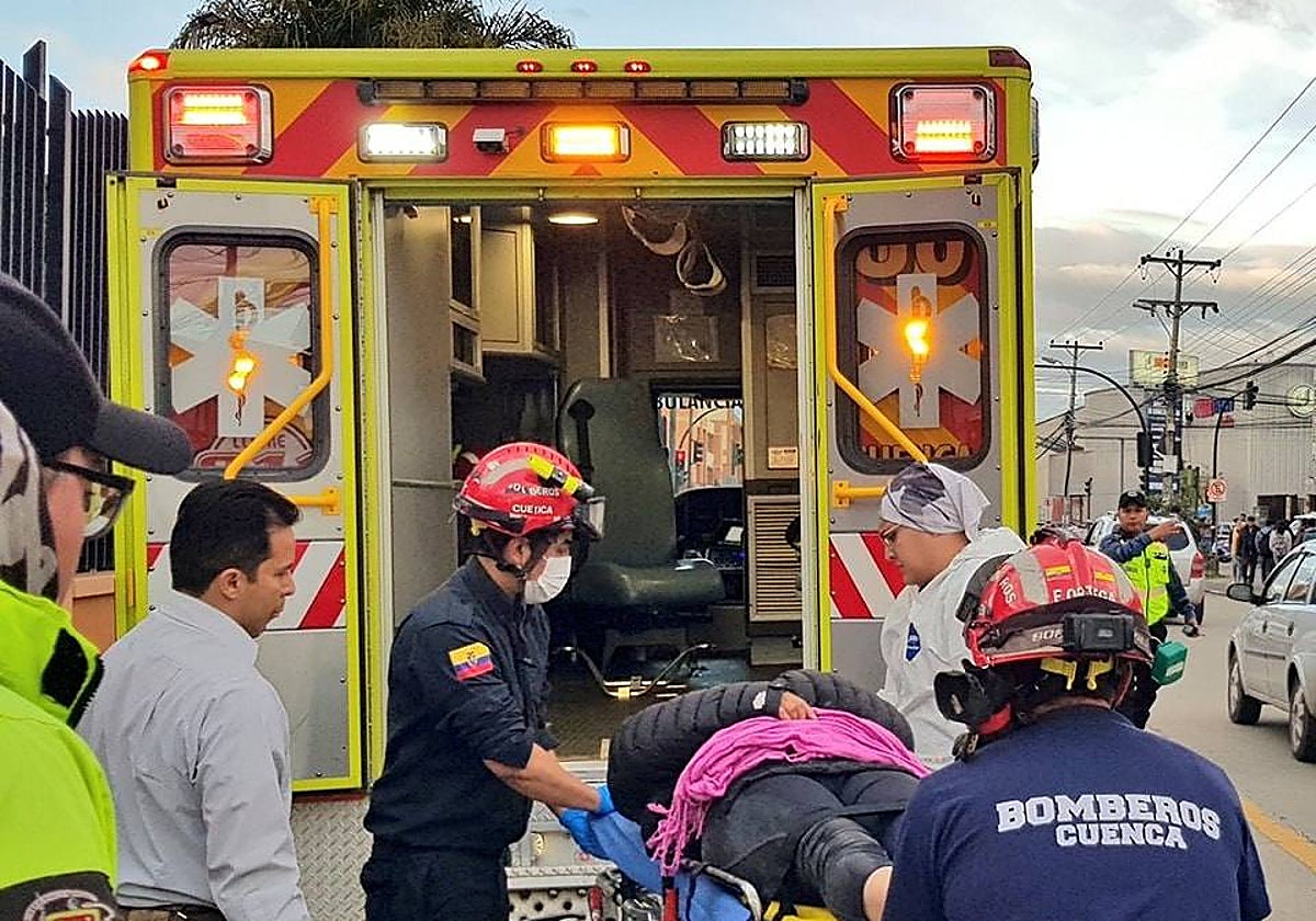 Imagen de archivo de una intervención de los bomberos de Cuenca