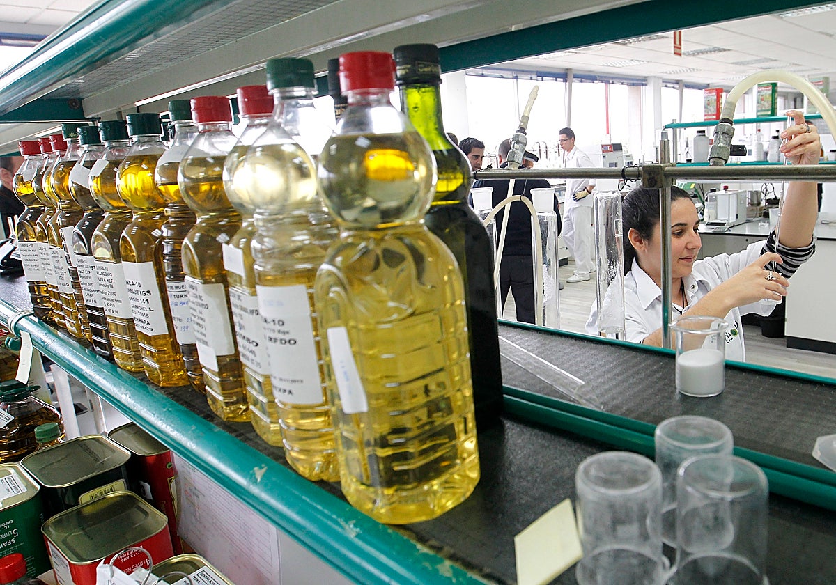 Trabajo en las instalaciones de Deoleo