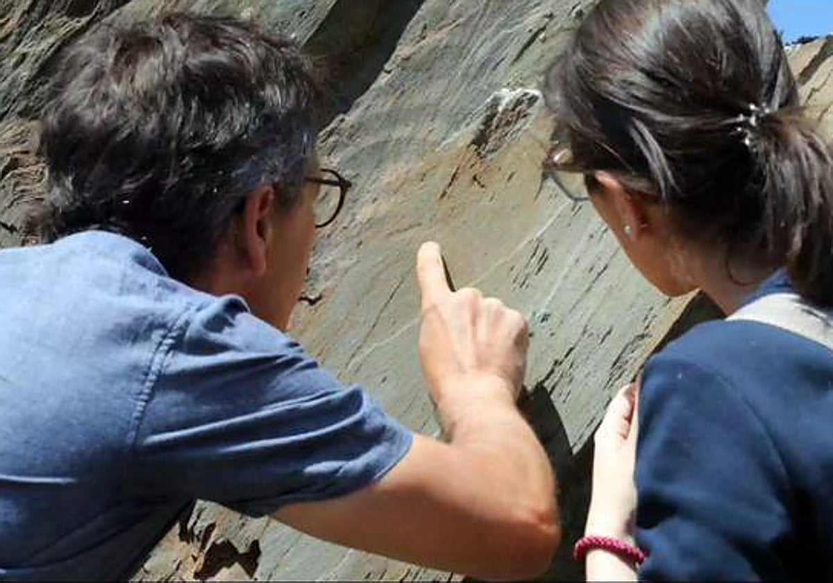 Uno de los grabados descubiertos