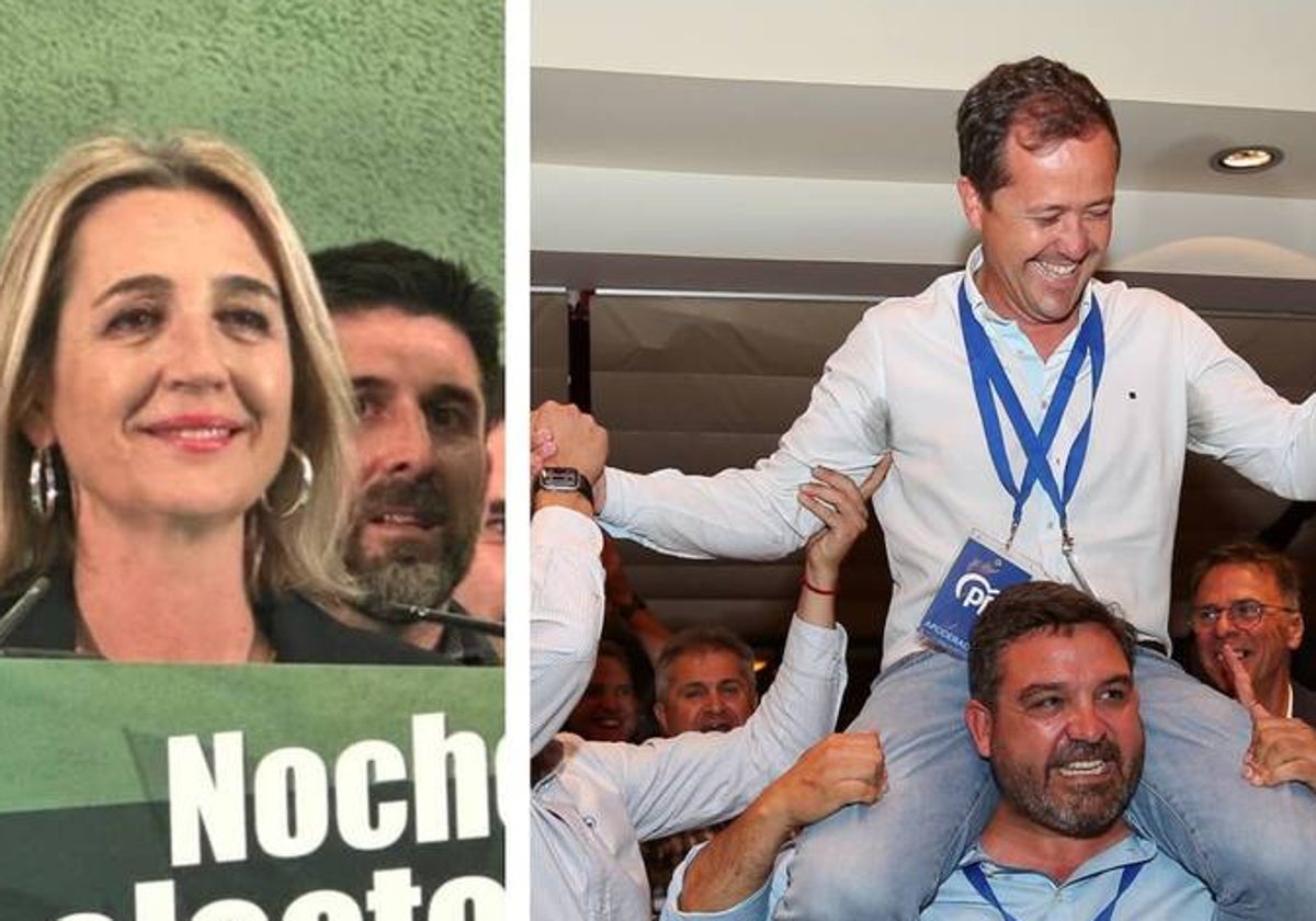 Cañizares y Velázquez en la noche electoral del 28 de mayo pasado