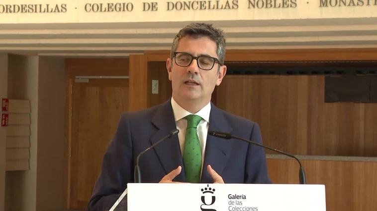 Bolaños valora el pacto de Gobierno en Valencia: "Es un pacto muy peligroso"