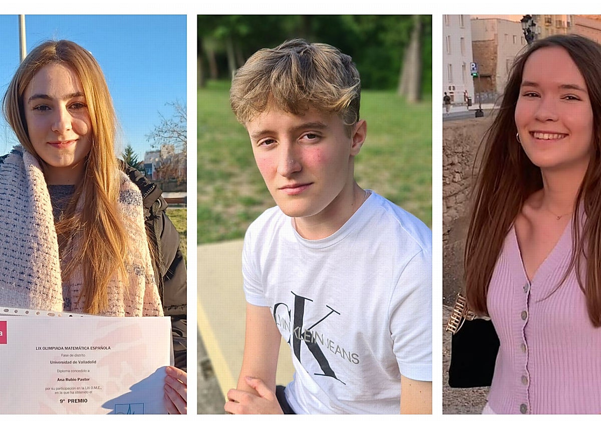 Ana Rubio, Unai García y Clara Lucas, los tres alumnos con mejores calificaciones en la EBAU de 2023