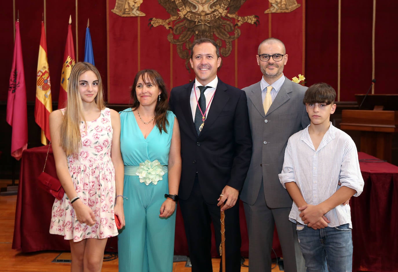 Carlos Velázquez con su hermana Carmen