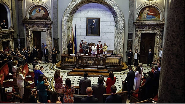 Imagen del pleno celebrado en el Ayuntamiento de Valencia