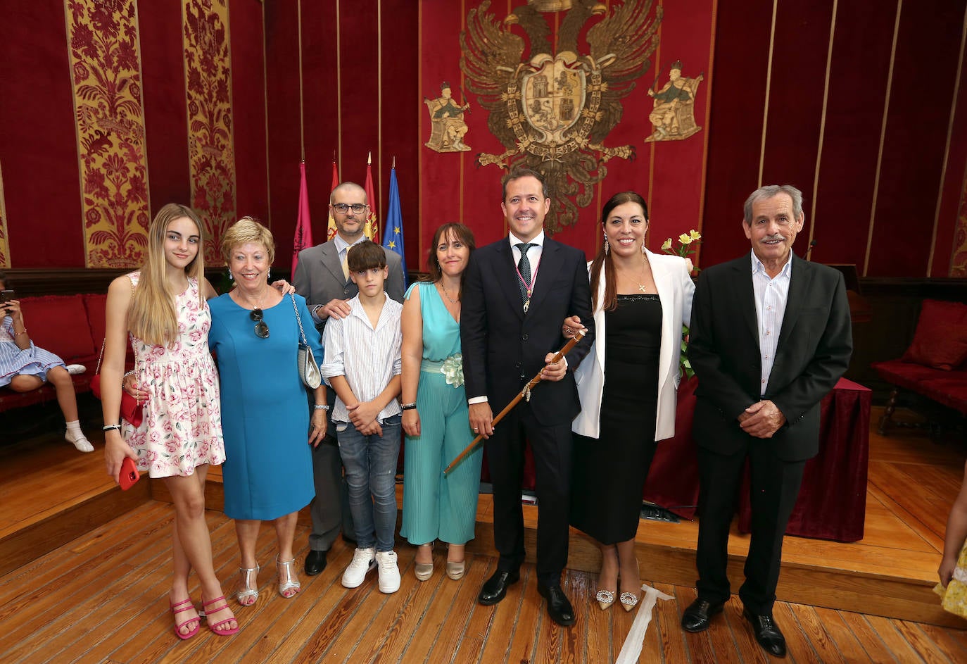 Carlos Velázquez con su familia