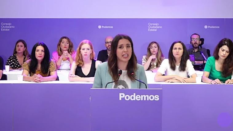 Irene Montero se rebela contra el "veto injusto" de Yolanda Díaz
