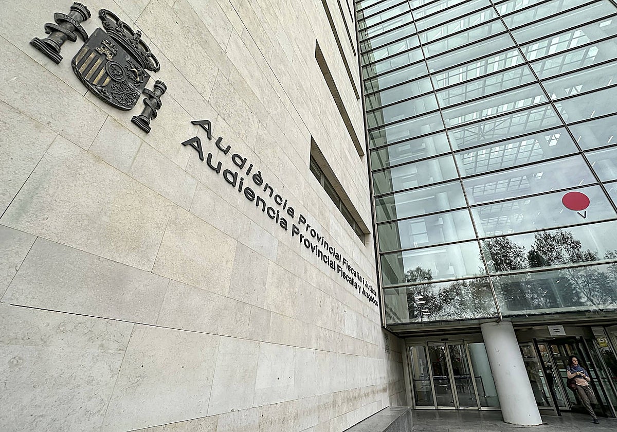 Imagen de la Audiencia de Valencia, donde se juzgarán los hechos