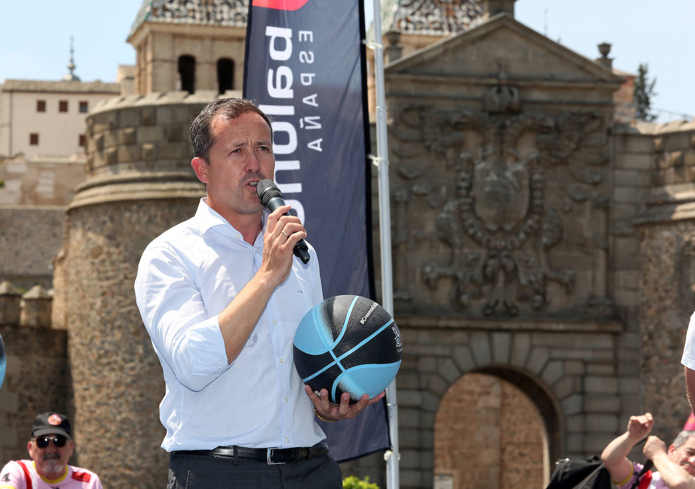 Carlos Velázquez, en el circuito Plaza 3x3 CaixaBank 2023,