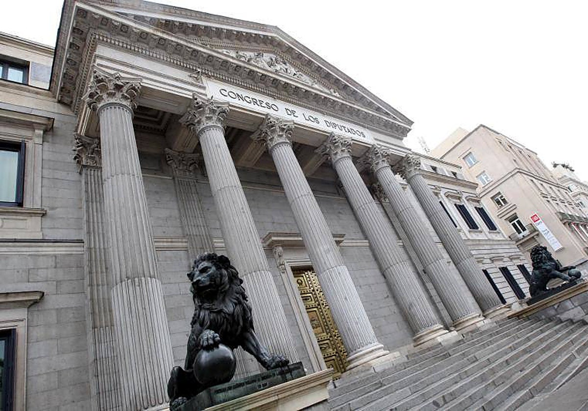 Fachada del Congreso de los Diputados