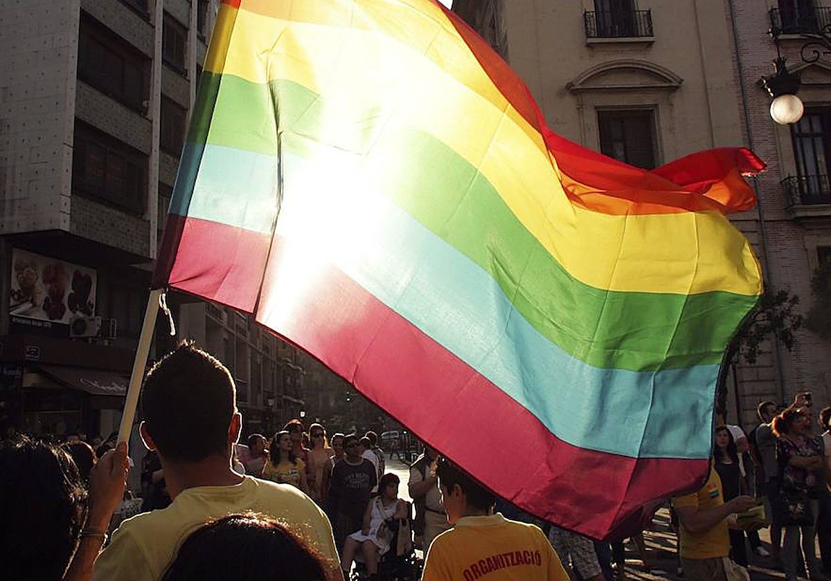 Imagen de archivo de una manifestación del Orgullo LGTBI+ en Valencia