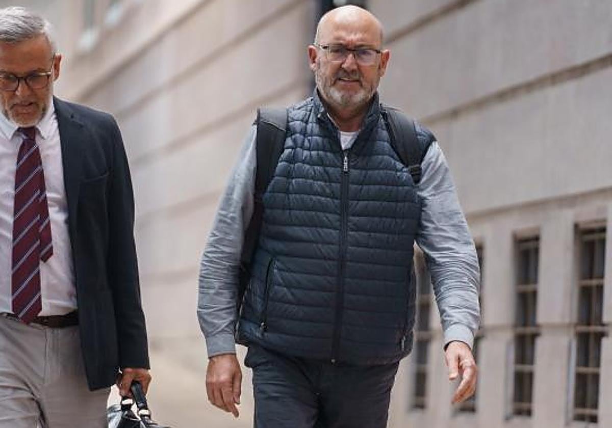 Juan Bernardo Fuentes Curbelo, alias 'Tito Berni', en los juzgados el pasado mes de febrero