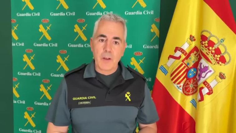 La Guardia Civil detiene a los responsables de la muerte de una mula con un kilo de cocaína en su interior