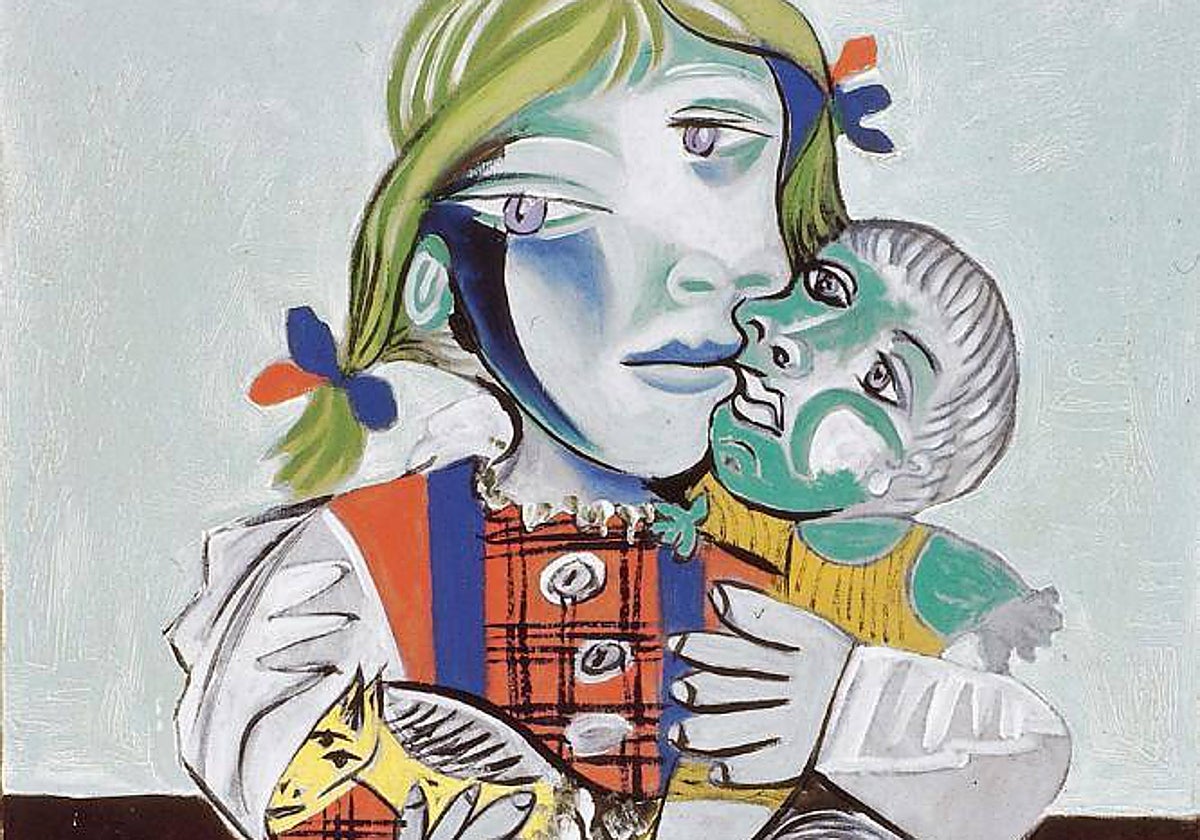 'Maya con muñeca', una de las obras que formó parte de la exposición