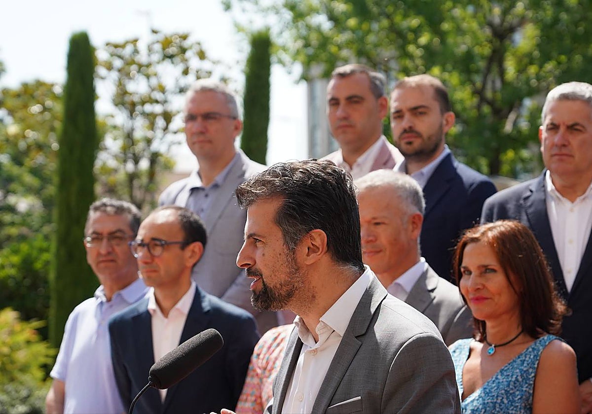 El secretario general del PSOE en Castilla y León, Luis Tudanca, presenta los cabeza de lista socialistas al Congreso y Senado por las nueve provincias de la Comunidad