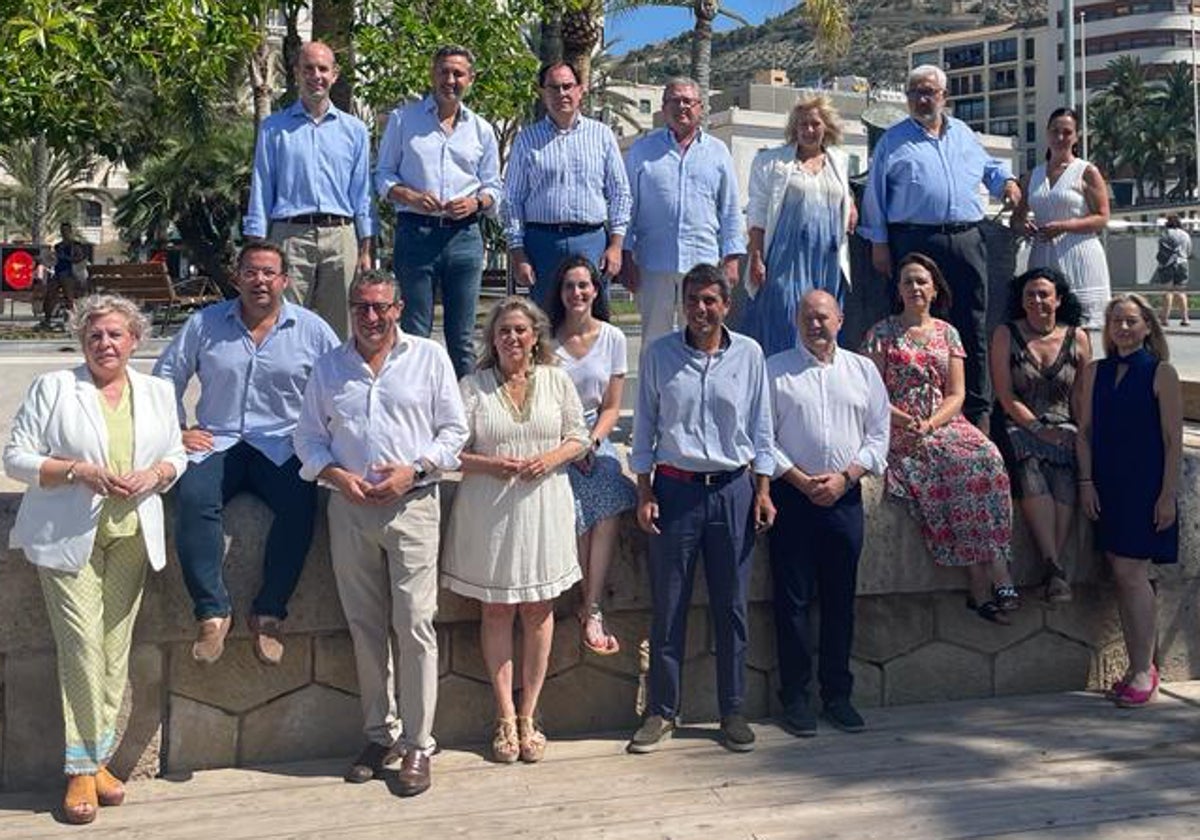 Carlos Mazón en la presentación de la candidatura del PP a las elecciones generales por la provincia de Alicante, este domingo