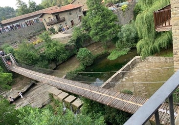 El puente de Rupit se convierte en el queso más largo del mundo