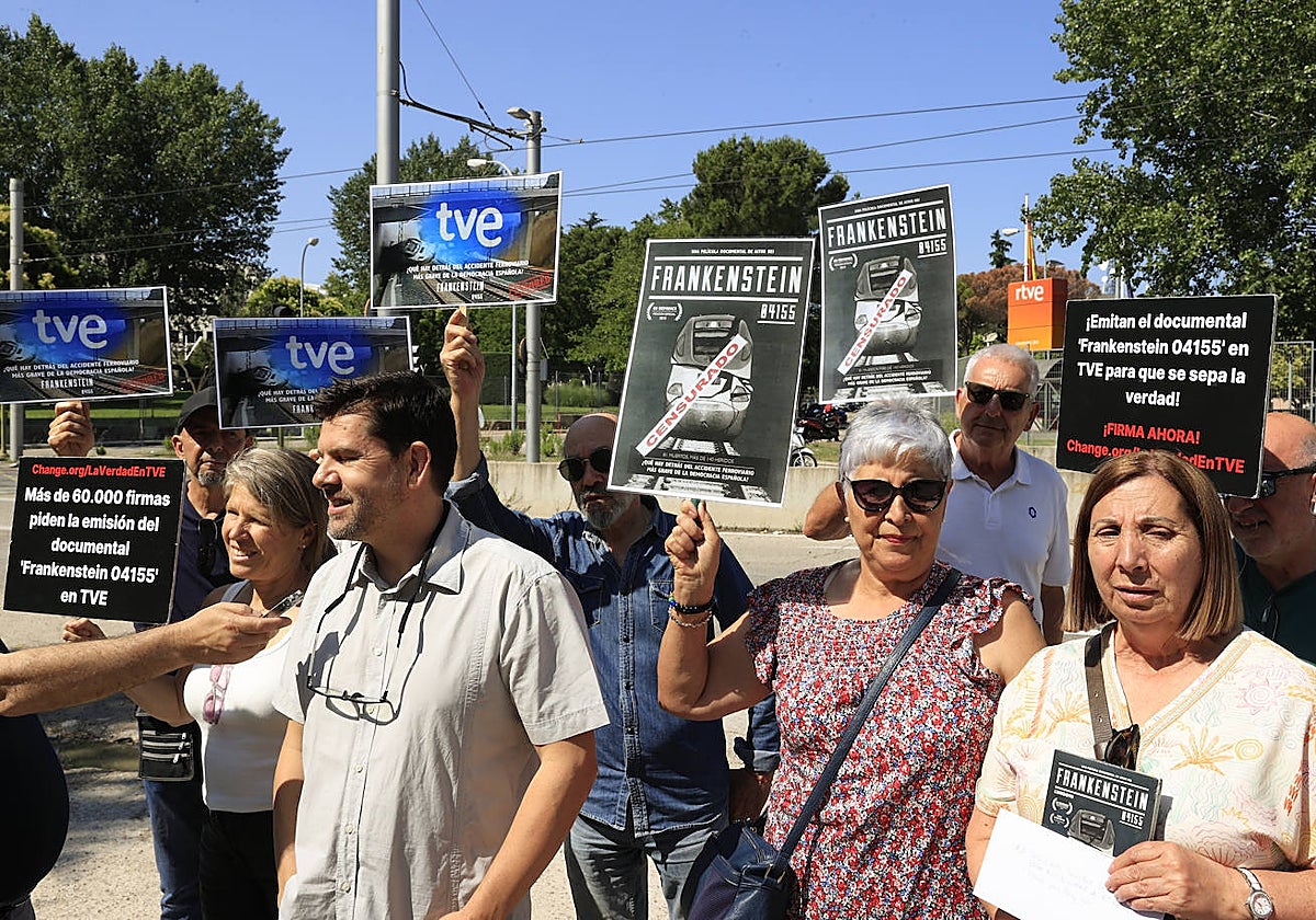 Protesta de las víctimas, el pasado junio en Madrid