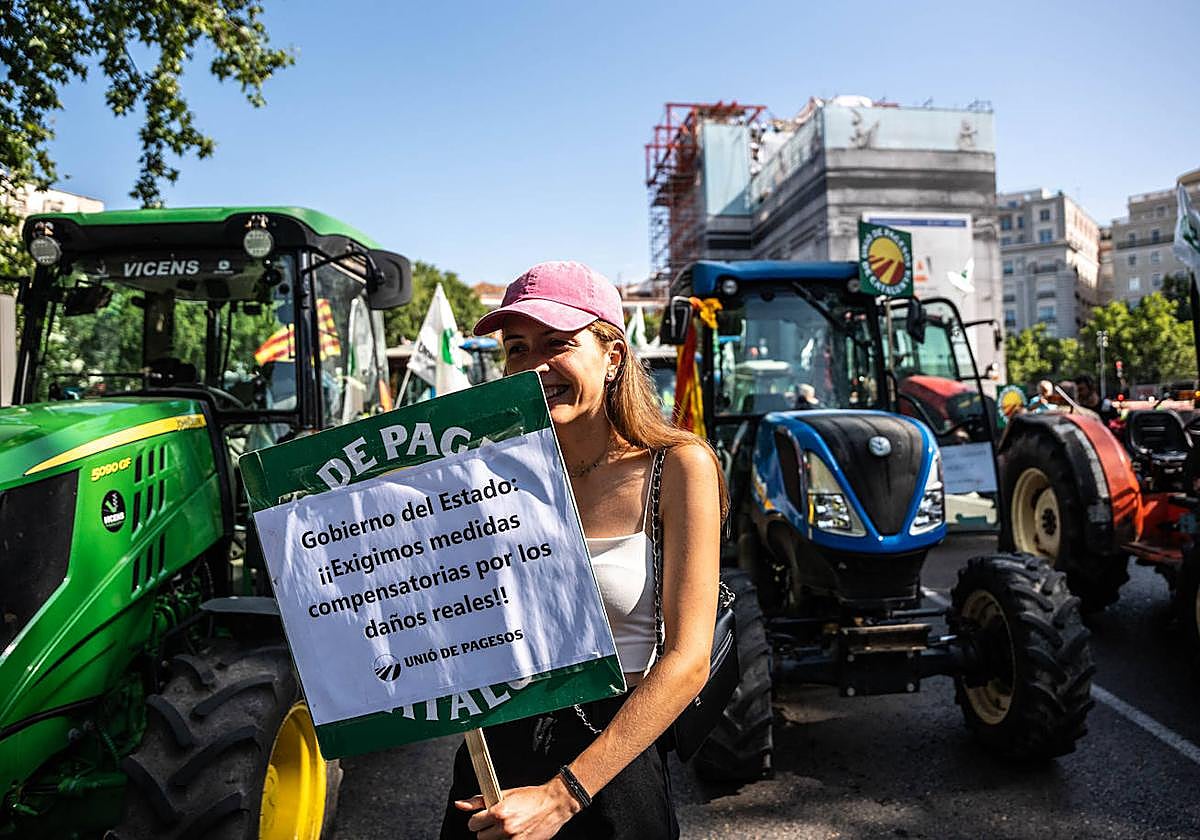 Protesta agraria en Madrid