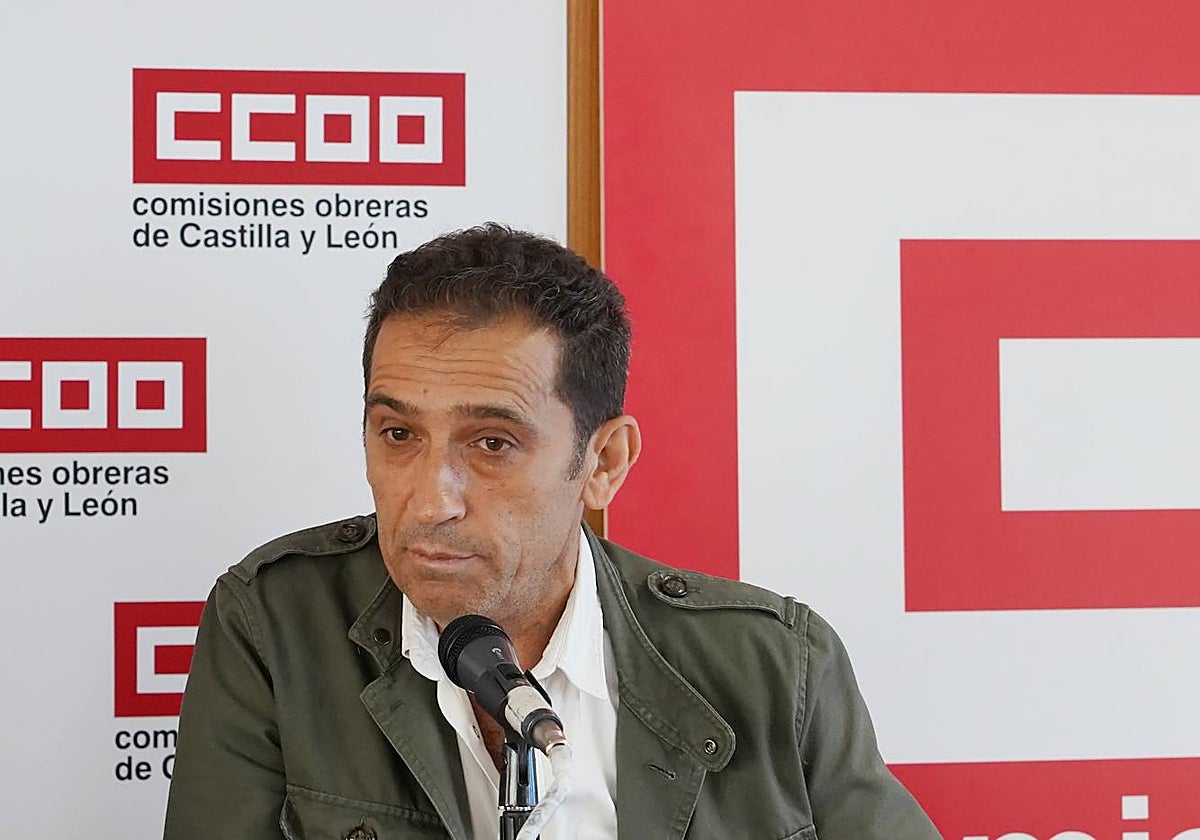 El secretario general de CCOO Castilla y León, Vicente Andrés