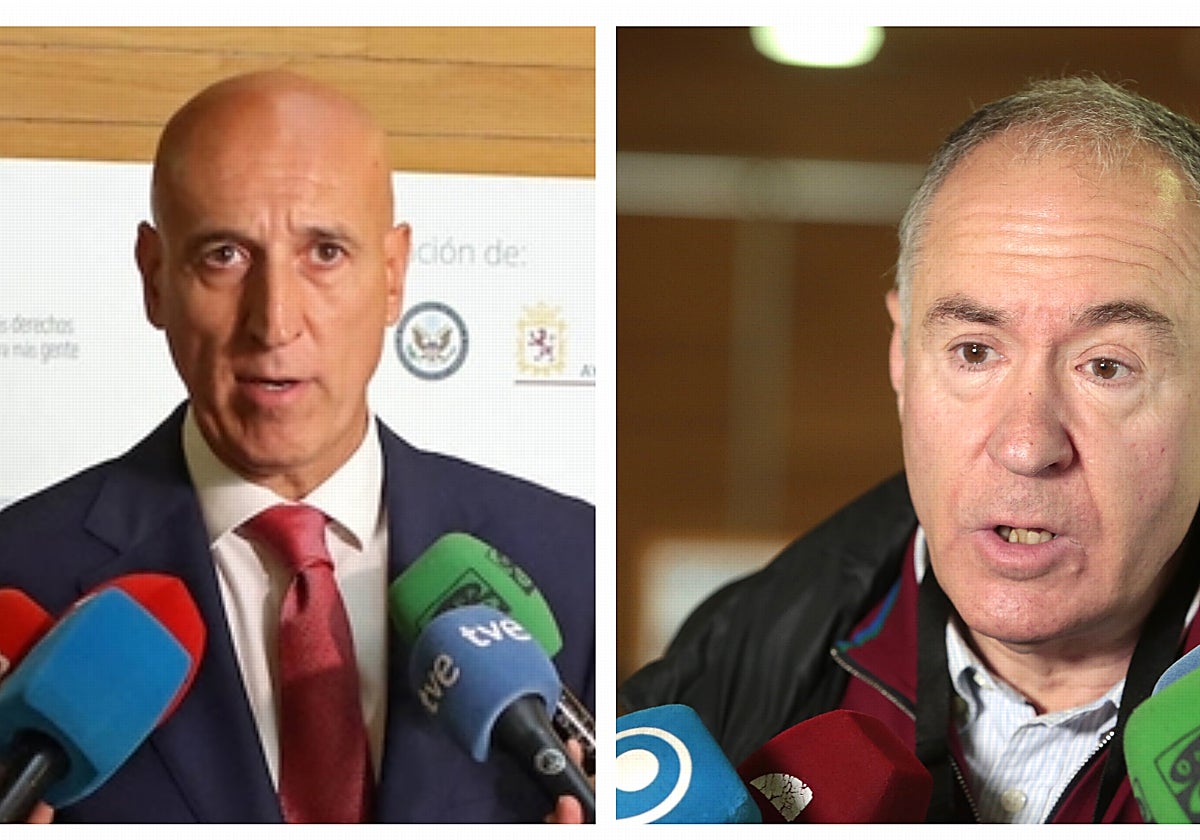 José Antonio Diez (PSOE) y Eduardo López Sendino (UPL)