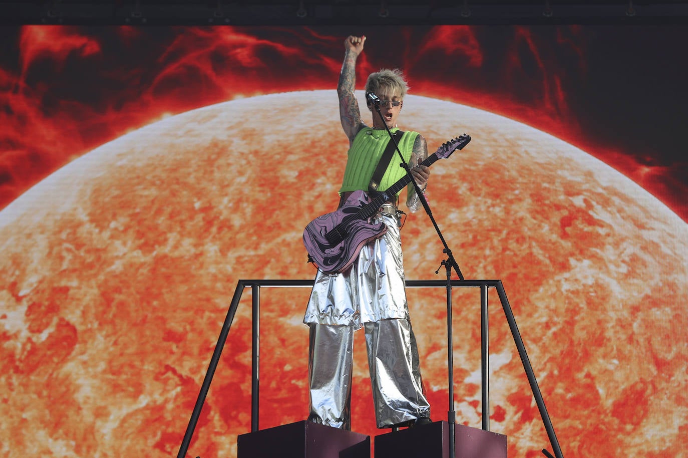 El músico, rapero y cantante estadounidense, Machine Gun Kelly