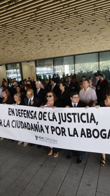 Protesta de los Abogados en la Ciudad de la Justicia de Córdoba