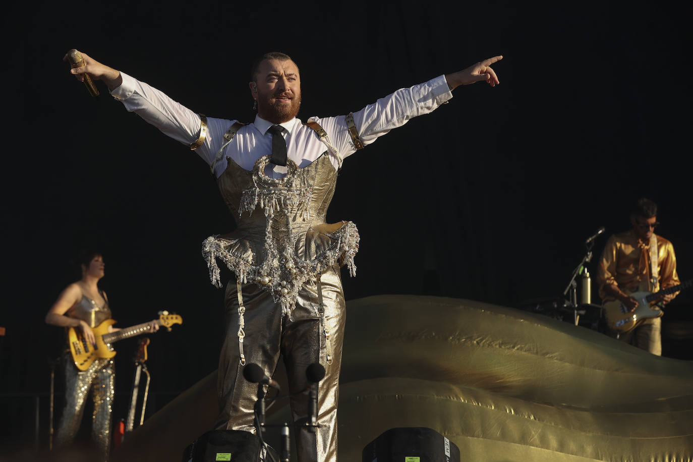 El artista británico Sam Smith actúa este viernes durante la segunda jornada del festival Mad Cool que se celebra en Madrid