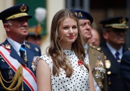 La Princesa Leonor apuesta por la firma cordobesa Barey en su visita a la Academia Militar