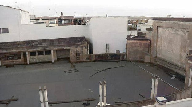 Antiguo cine de verano en la terraza del Góngora