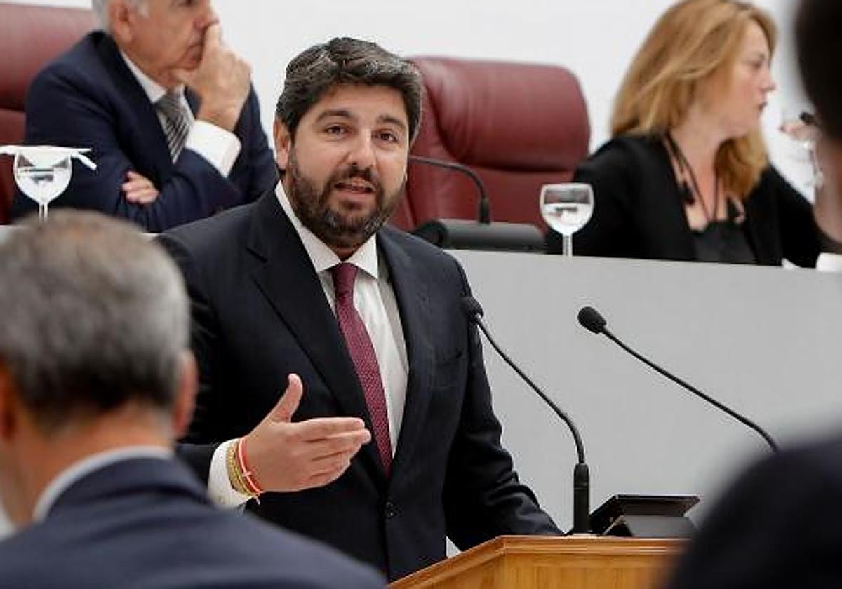 El líder del PP de Murcia y actual presidente en funciones de la Región, Fernando López Miras