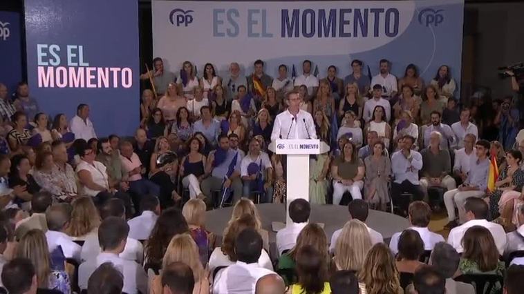 Feijóo: "Yo intenté debatir y Pedro Sánchez intentó que yo no hablase"