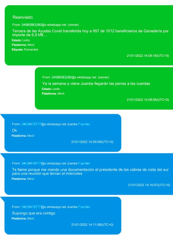 Los mensajes que acorralan a Tito Berni